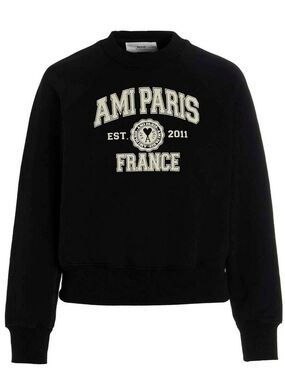Ami Paris Black Modify Sweatshirt, Missing Size. M, by Measurements